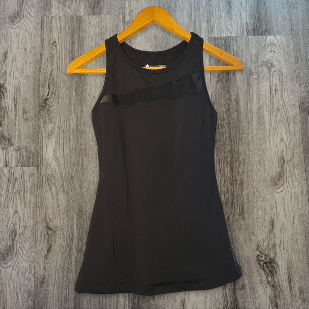 Kiragrace‎ Black Athletic Tank Small Yoga Workout Top